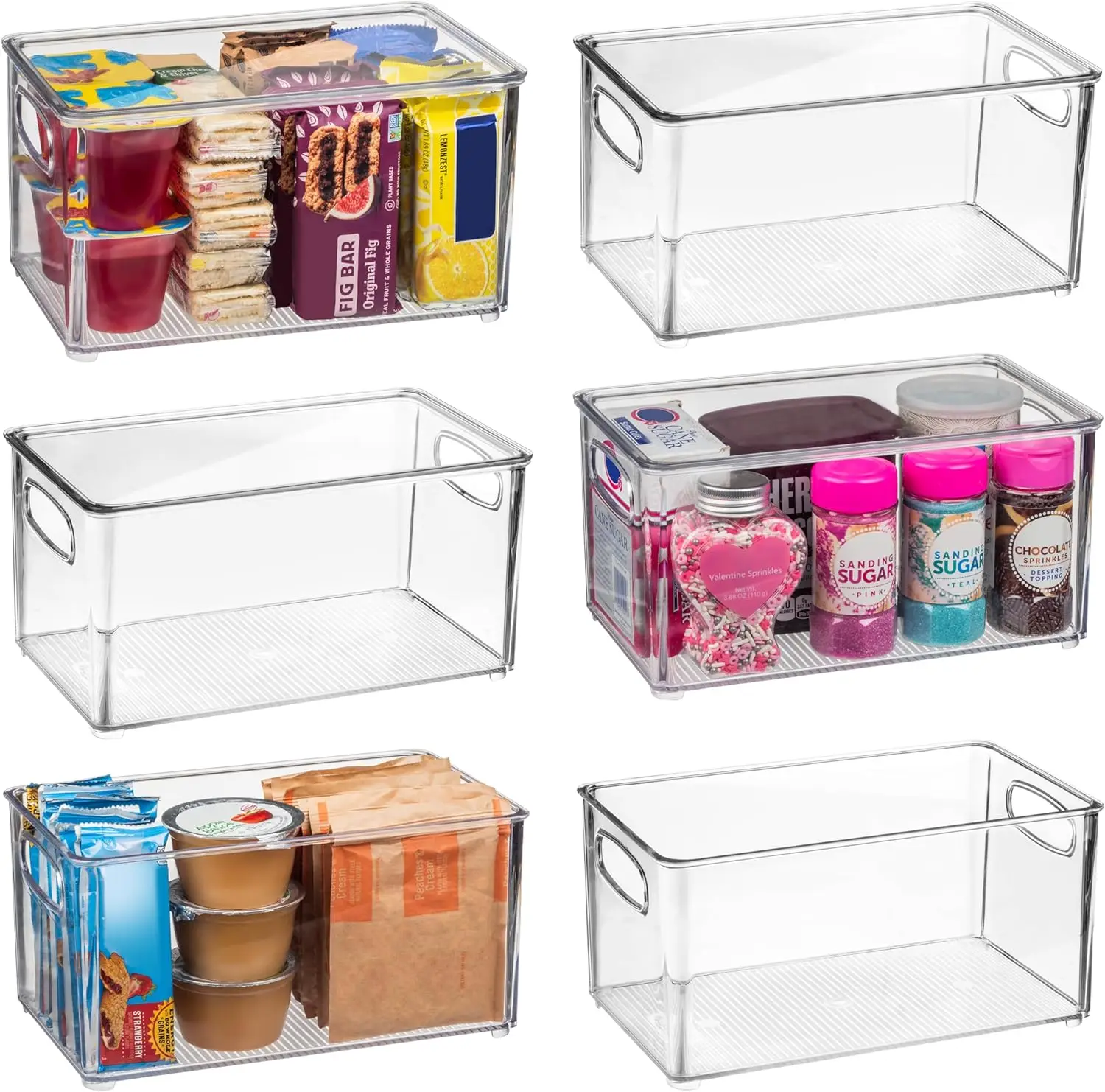 

ClearSpace Plastic Pantry Organization and Storage Bins with Lids – Perfect Kitchen Organization or Kitchen Storage – Fridge Org