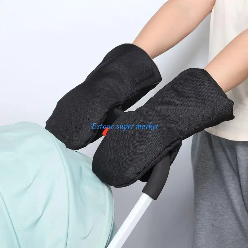 

090B Child Carriage Handle Protectors Windproof Design Perfect Gift For New Parents Winter Essential Accessory