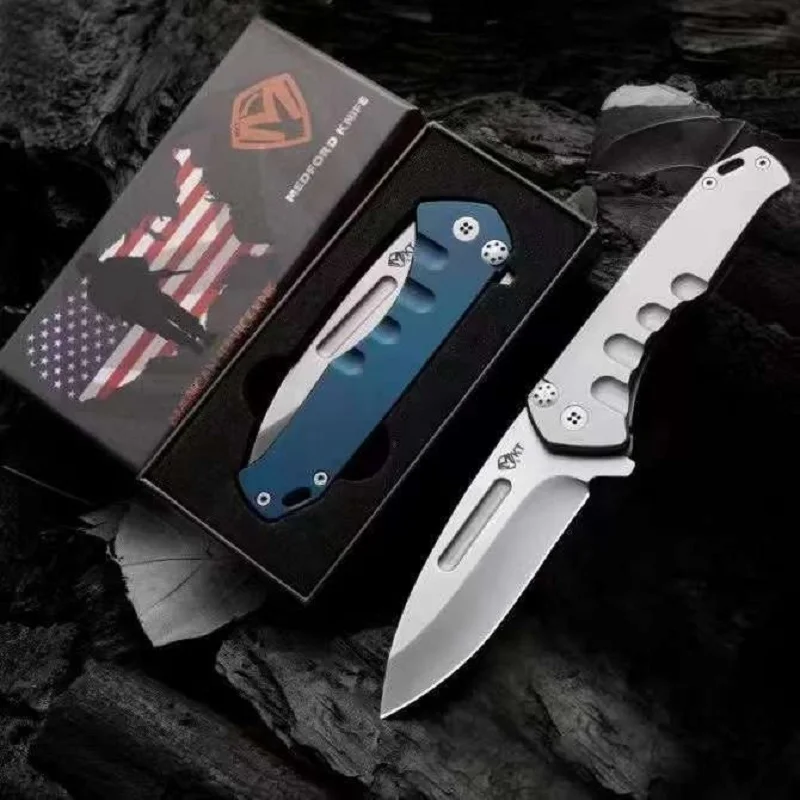 Outdoor folding knife Heavy duty folding knife High hardness D2 all-steel folding knife camping self-defense knife fruit knife