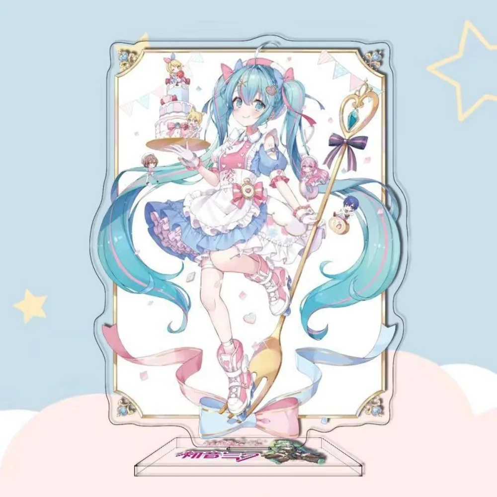 Nieuwe Hatsune Miku Acryl Stand Figuur Hatsune Miku Project Diva Anime Perifere Leuke Cartoon Desktop Originaliteit Ornament Gift