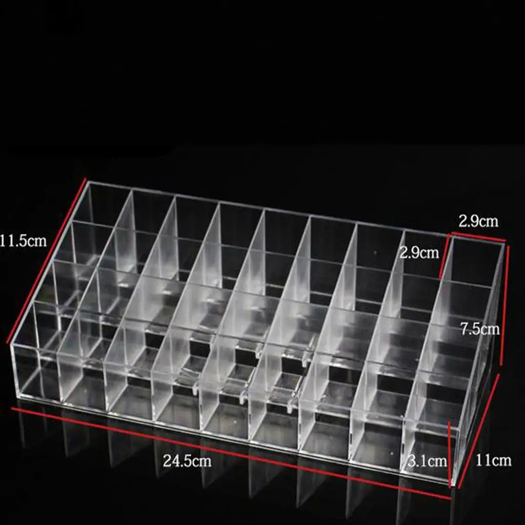 

Lip Balm Container Holder Cosmetic Organizer Acrylic Makeup Case for Professional Beauty Accessories and Vanity Storage