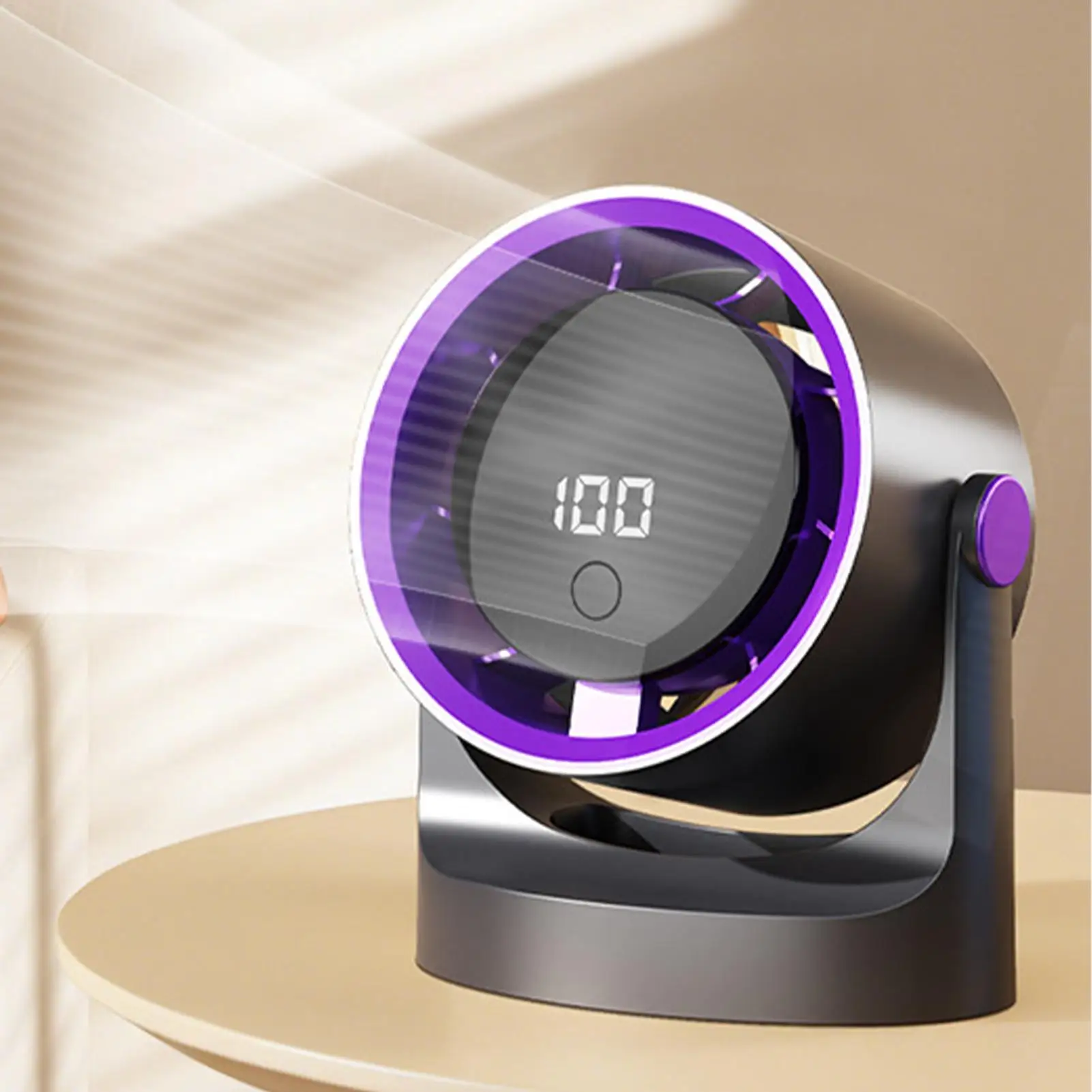 

Маленькие вентиляторы для спальни, 100-скоростной охлаждающий вентилятор с цифровым дисплеем, портативный настольный вентилятор для дома, квартиры, общежития