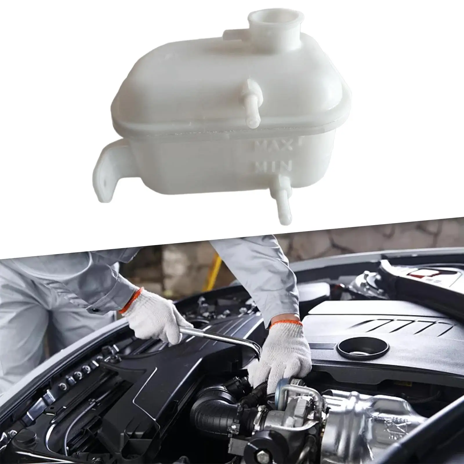 Engine Coolant Recovery Overflow Reservoir Expansion Tank Auto Cooling Water Tank 25431-2H100 for Hyundai i30 CW 2007-2012