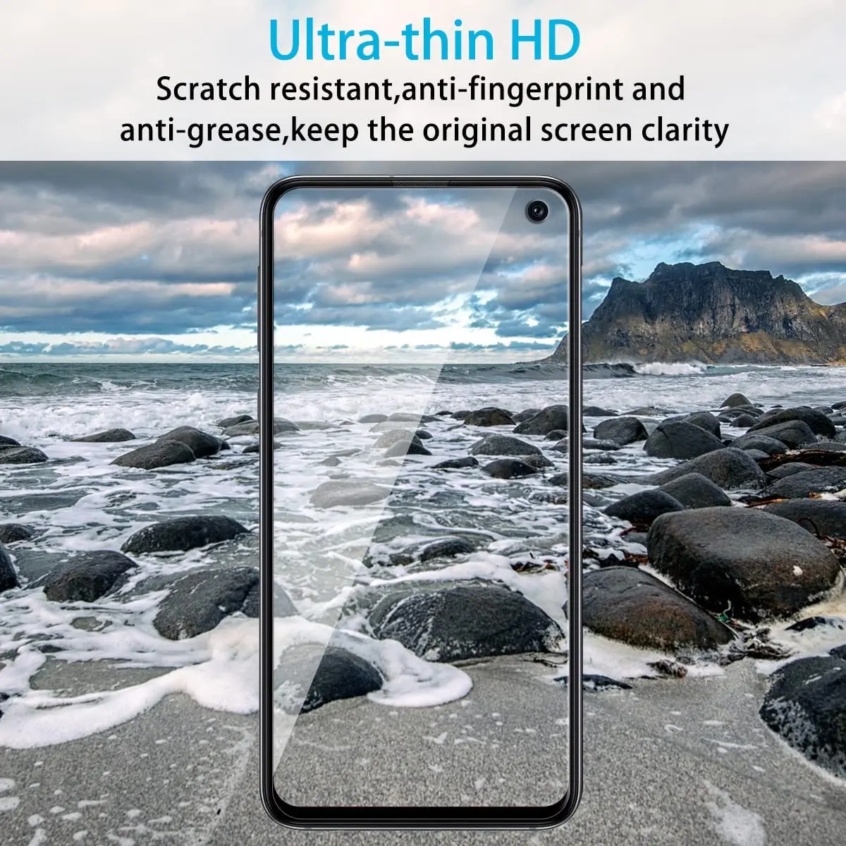 2/4 قطع HD غطاء كامل من الزجاج المقسى لهاتف سامسونج جالاكسي S10E فيلم