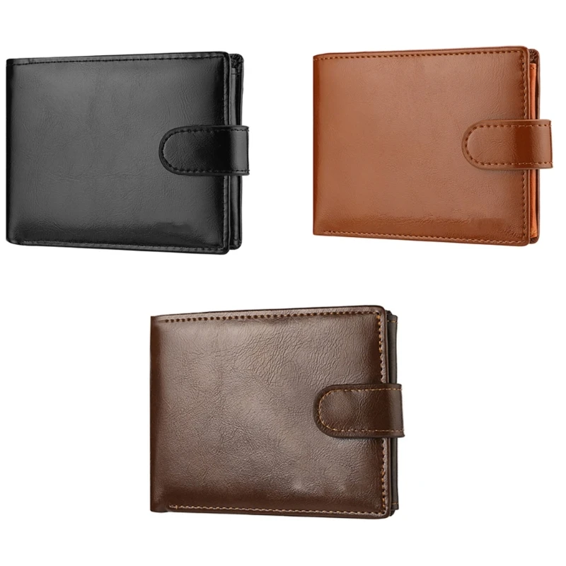 Versatile Men's Hasp Leather Wallet Vintage Multiple Card and Coin Holder for Easy Access and Management