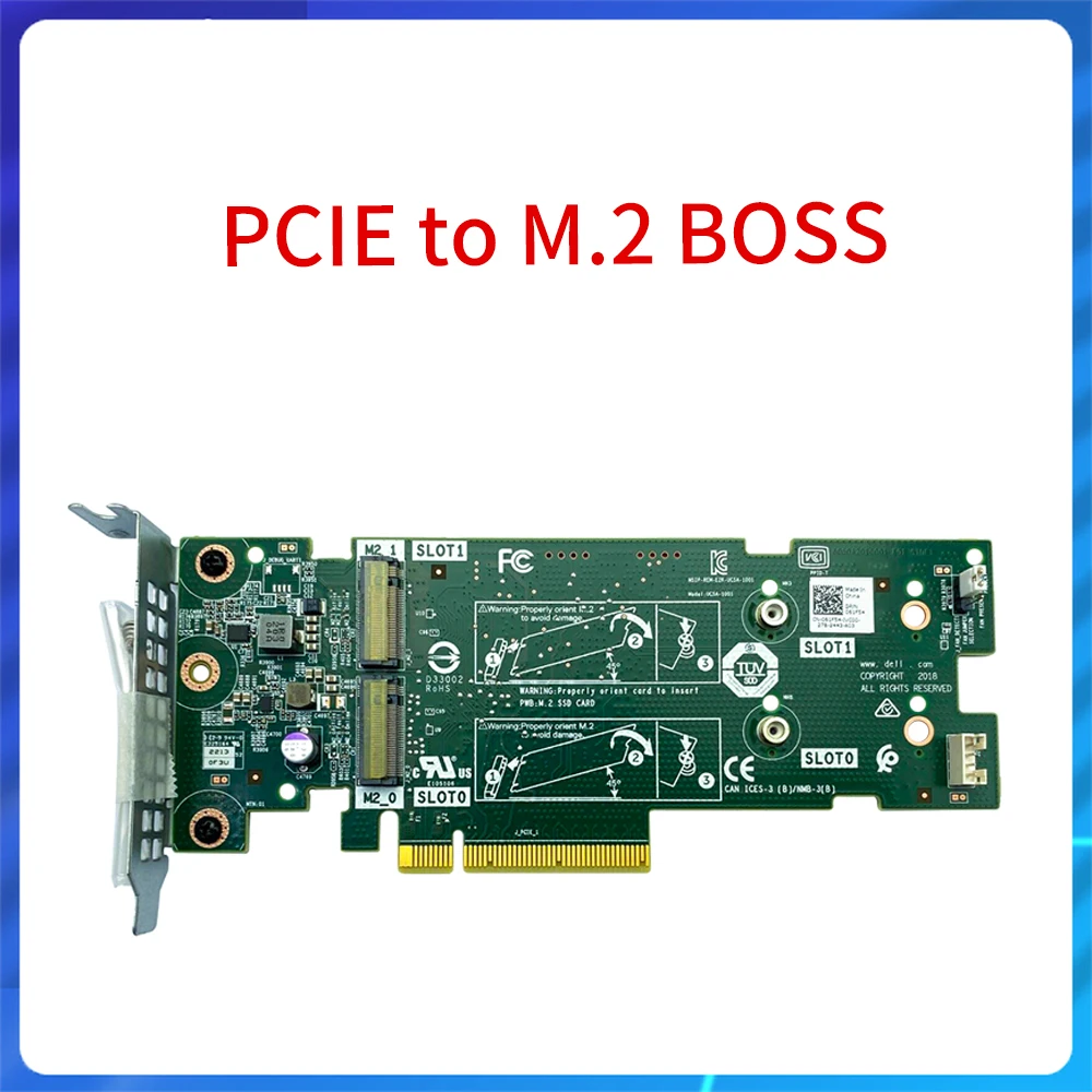 Original 7HYY4 for Dell Server PCIE To M.2 BOSS Adapter Card Boot Optimized Storage M7W47 51CN2 07HYY4 61F54 SATA Disk Boss Card