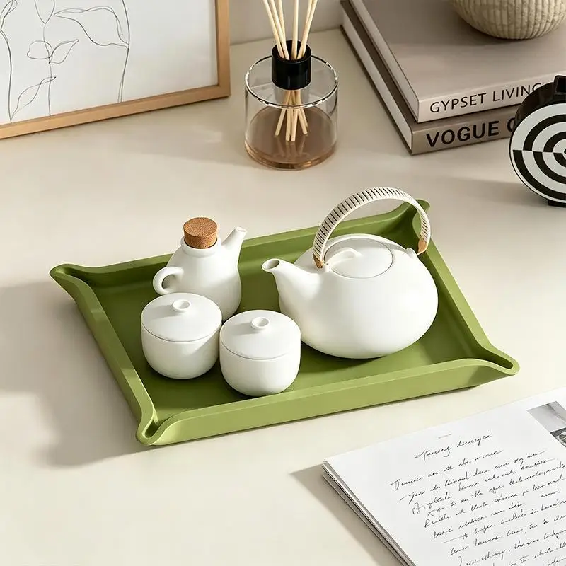 1Pcs Curved Corner Square Storage Tray Silicone Mold DIY Handmade Plaster Resin Jewelry Display Plate Craft Casting Molds Home D