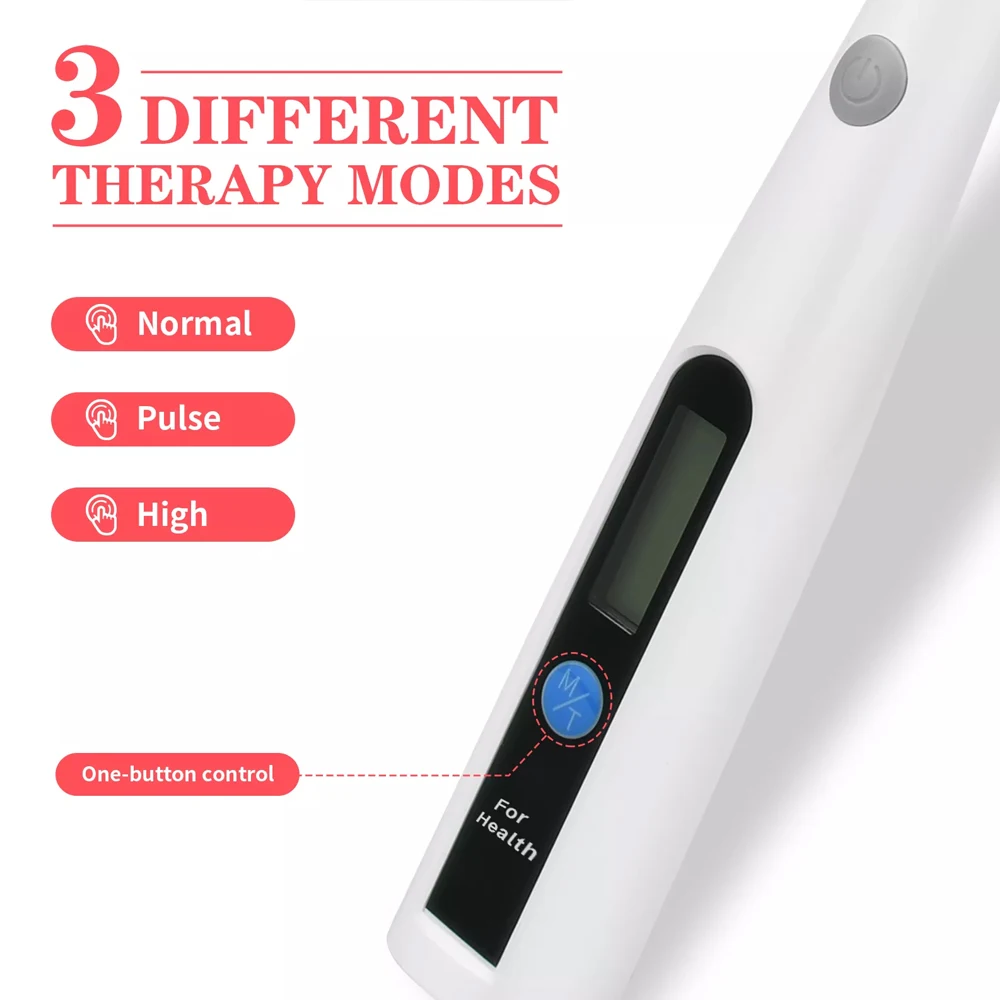 Muscle Relax Skincare Stick Infrared Light for Cold Sores and Mouth Sores 660nm 850nm Near-infrared LED Light Treatment Device