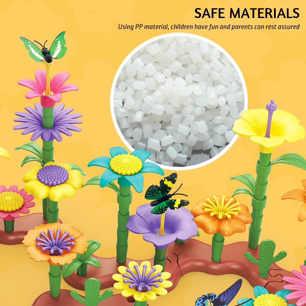Flower Garden Building Toys Hands-on Ability Training Plaything For Bedroom