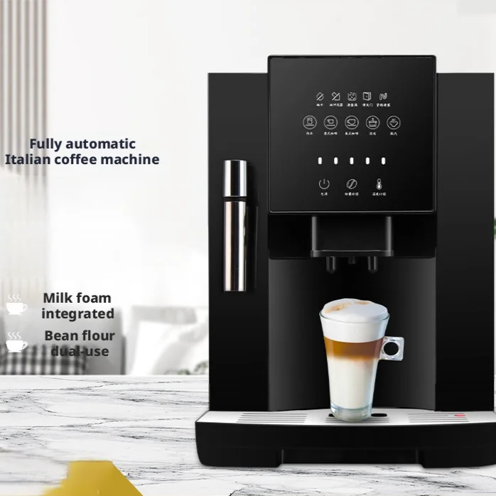 Smart Touch‑Screen Fully Automatic Coffee Maker, All‑in‑One Grind & Brew Machine, Self‑Cleaning for Home Americano Coffee