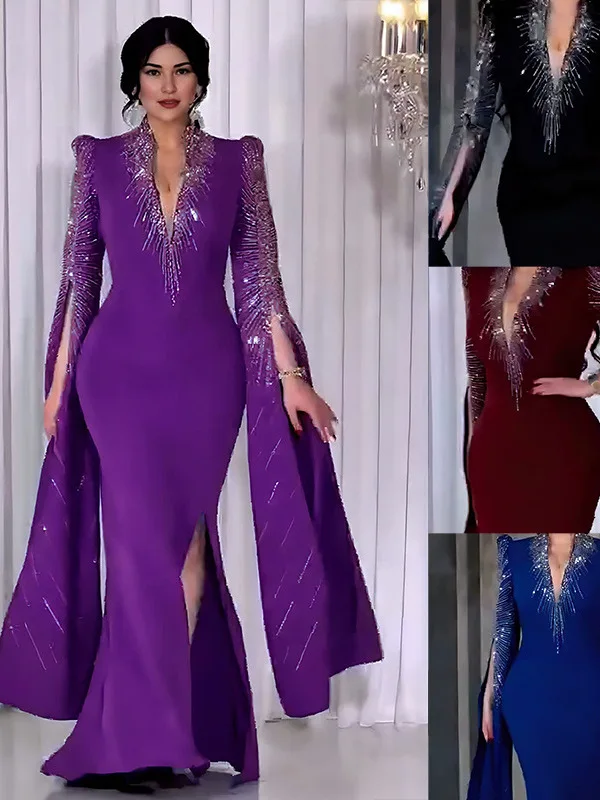 

Модное облегающее вечернее платье с декоративными элементами, высокой талией и шелковистым льняным материалом для молодых женщин 8-24 лет