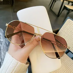 2024 Sunglasses Women Trendy Vintage Designer Sunglasses Men Luxury Fashion Glasses Luxe Oculos Lentes De Sol Mujer Zonnebril