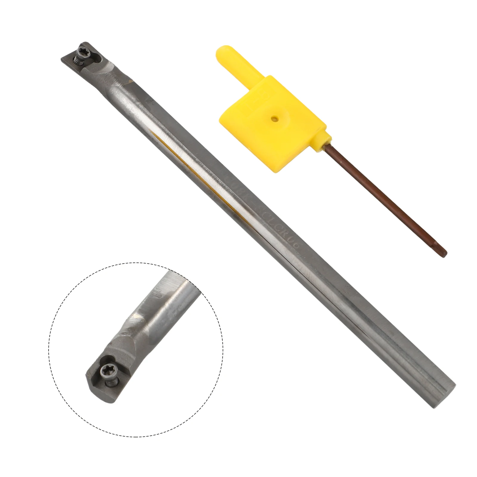 

Держатель токарного инструмента расточной оправки, промышленный рабочий держатель, запасной аксессуар, сменный токарный инструмент из твердого сплава, 1 шт.