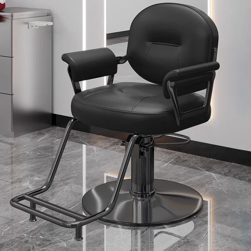 

Space Saving Vintage Barber Chair Nordic Style Chairs Professional Mdoern Elegant Luxury Stuhl Friseur Salon Furniture