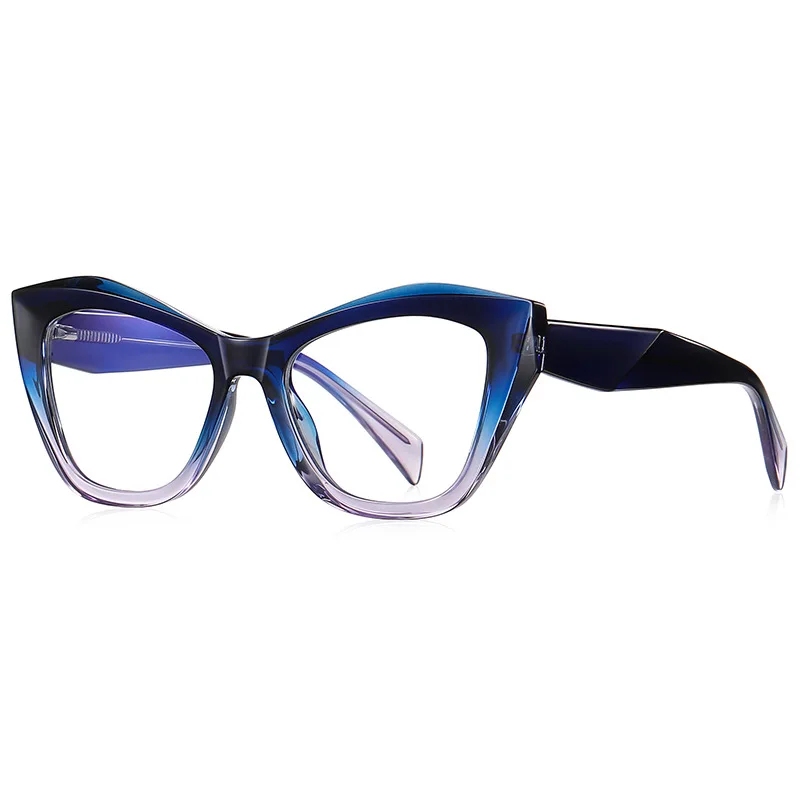 

TR90 Cat Eye Blue Light Blocking Computer Optical Frames Women Reading Glasses Customize Prescription Eyeglasses for Female