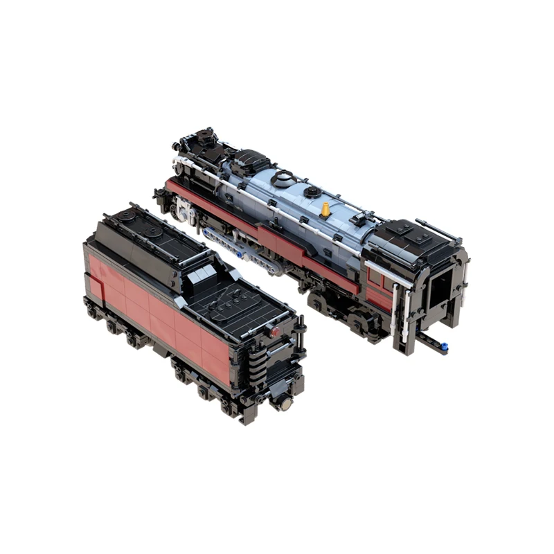MOC 1 48 Motorized Hudson Steam Locomotive Train Building Blocks Retro Railway Passenger Engine Bricks Toy Adult Gift
