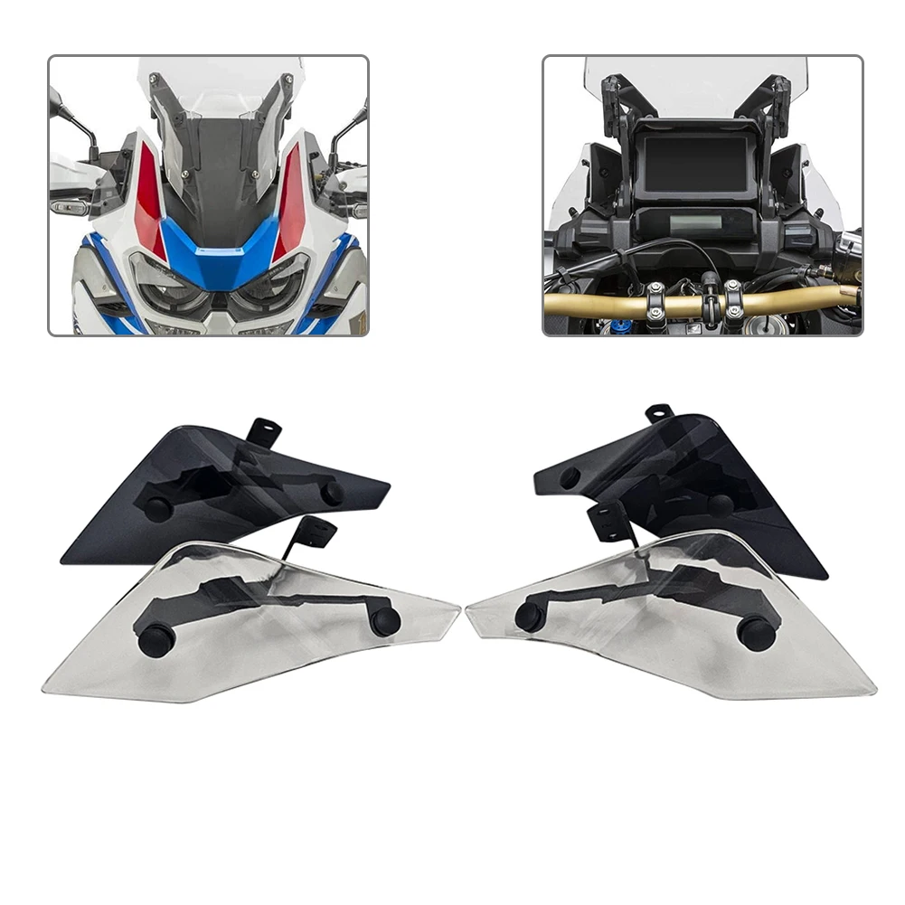 2 Pcs Motorcycle Side Wind Deflector Windshield Side Panels For Honda Africa Twin CRF1100L 2020