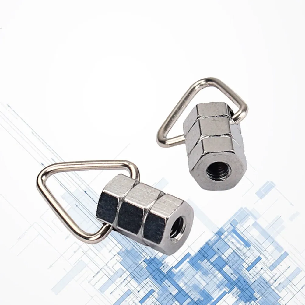 2Pcs Premium Metal Banjo Strap Lock Buttons for Secure No-Modification Strap Attachment Easy Mount Tailpiece Coordinator Rod