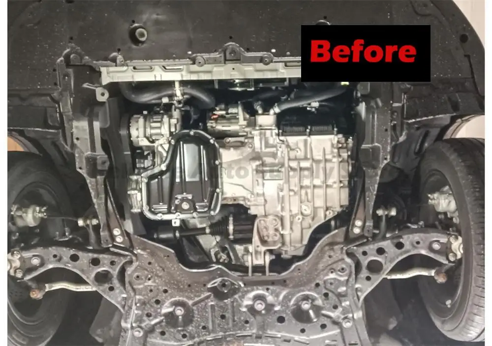 لوحة حماية المحرك شديدة التحمل ثلاثية الأبعاد مطبوعة حسب الطلب مقاومة للصدمات درع سفلي لسيارة Toyota Corolla Hybrid2019-2021