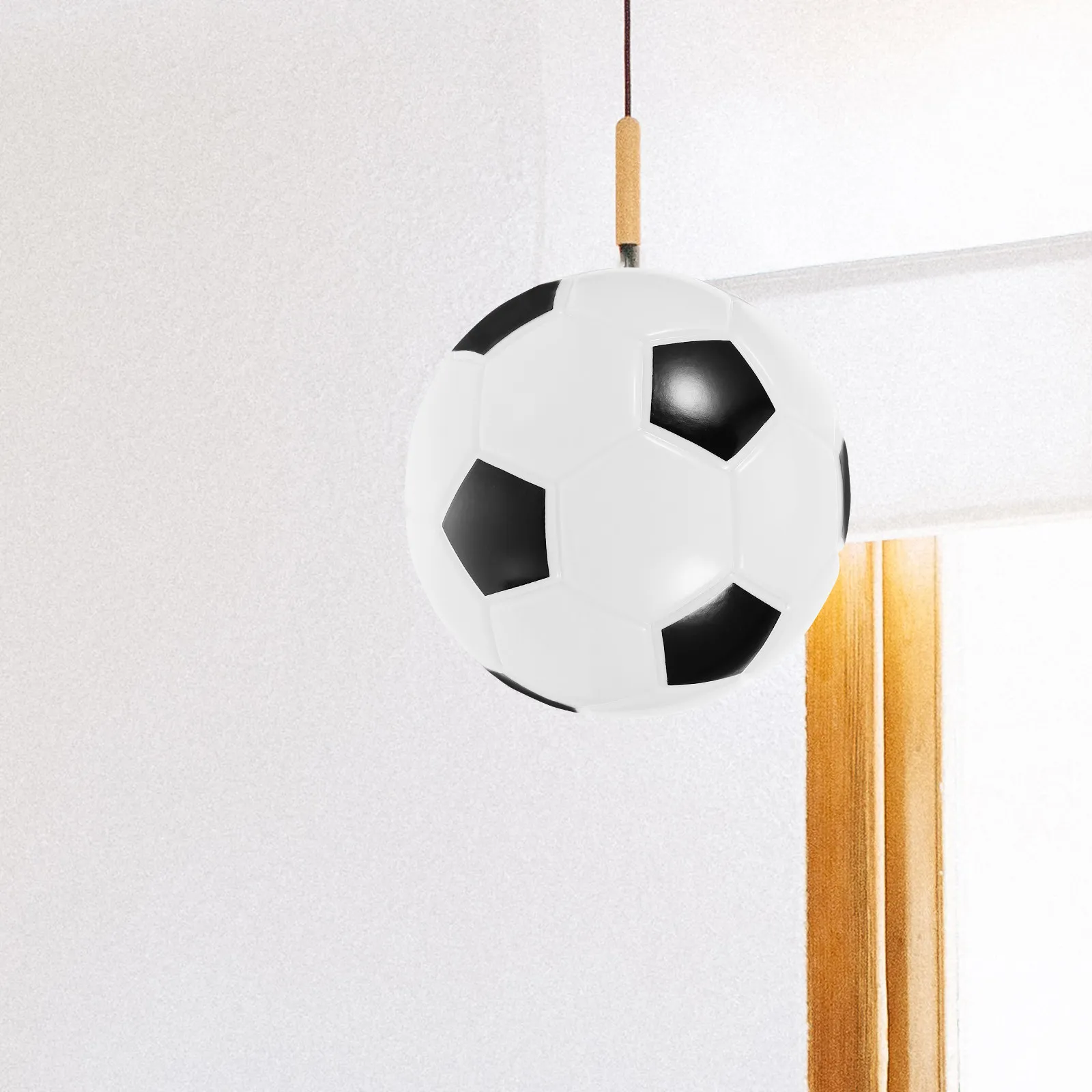 

Cartoon Football Shape Glass Lamp Shade Soft Light Ceiling Lamp Cover for Kids Room Hallway Porch Light Globe Lampshade