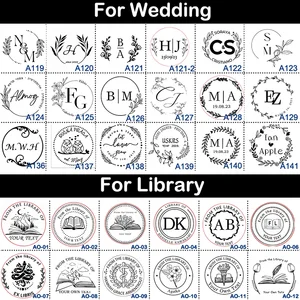 Personalisierte Hochzeitsaufzeichnungssiegel, Aufnahmesiegel, benutzerdefiniertes Logo, Umschlag, Bachelordekoration 8 Hauptverkäufe personalisierte Briefmarken - №4