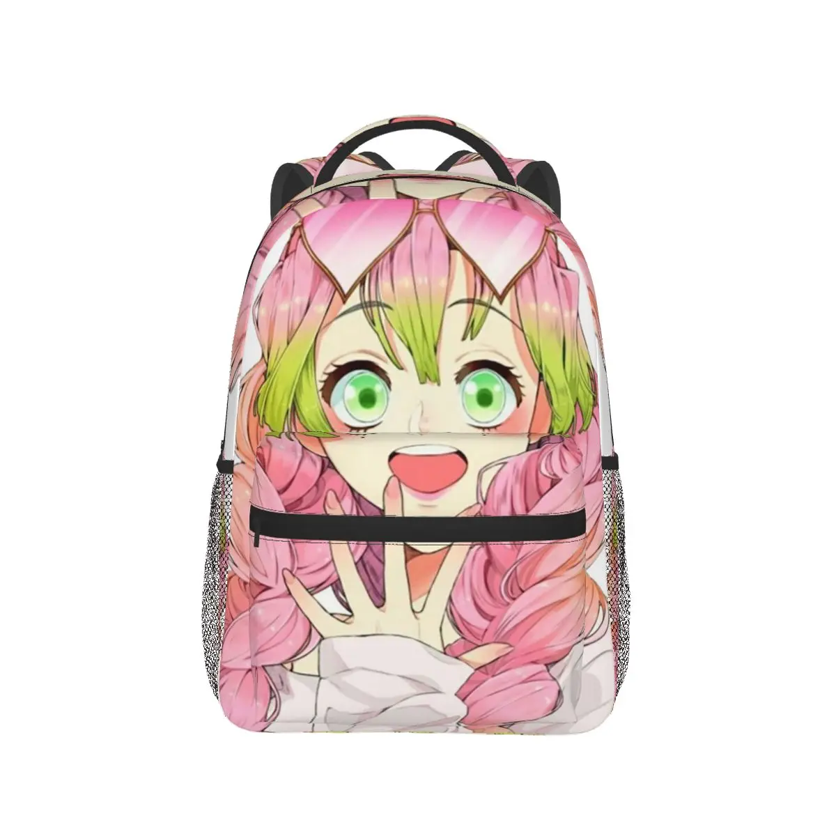 Demon Slayer Mitsuri Kanroji Backpack Hot Sale Daypack Large Capacity Boys Girls BookBag School Bag Shoulder Bags for Men Women