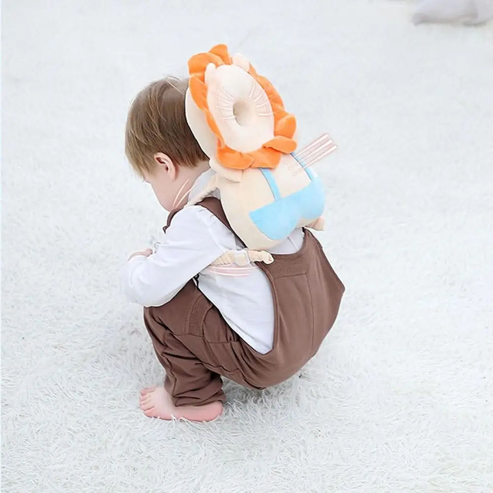 Cotton Baby Head Protection Cushion Reduce Fall Shock Soft Toddlers Backpack Pillow Adjust Strap Safety Back Cushion Toddlers