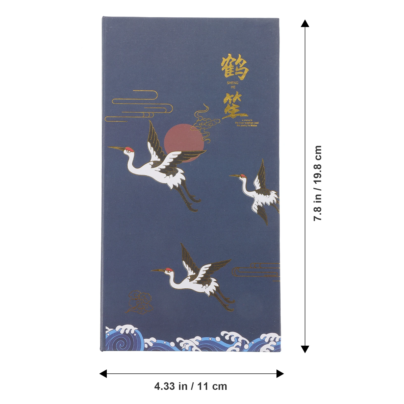 Adhesive Notes Set Chinese Style Memo Pads Crane Pattern Notepad Office School Supplies Double Sided Sticky Elegant Gift Ideas