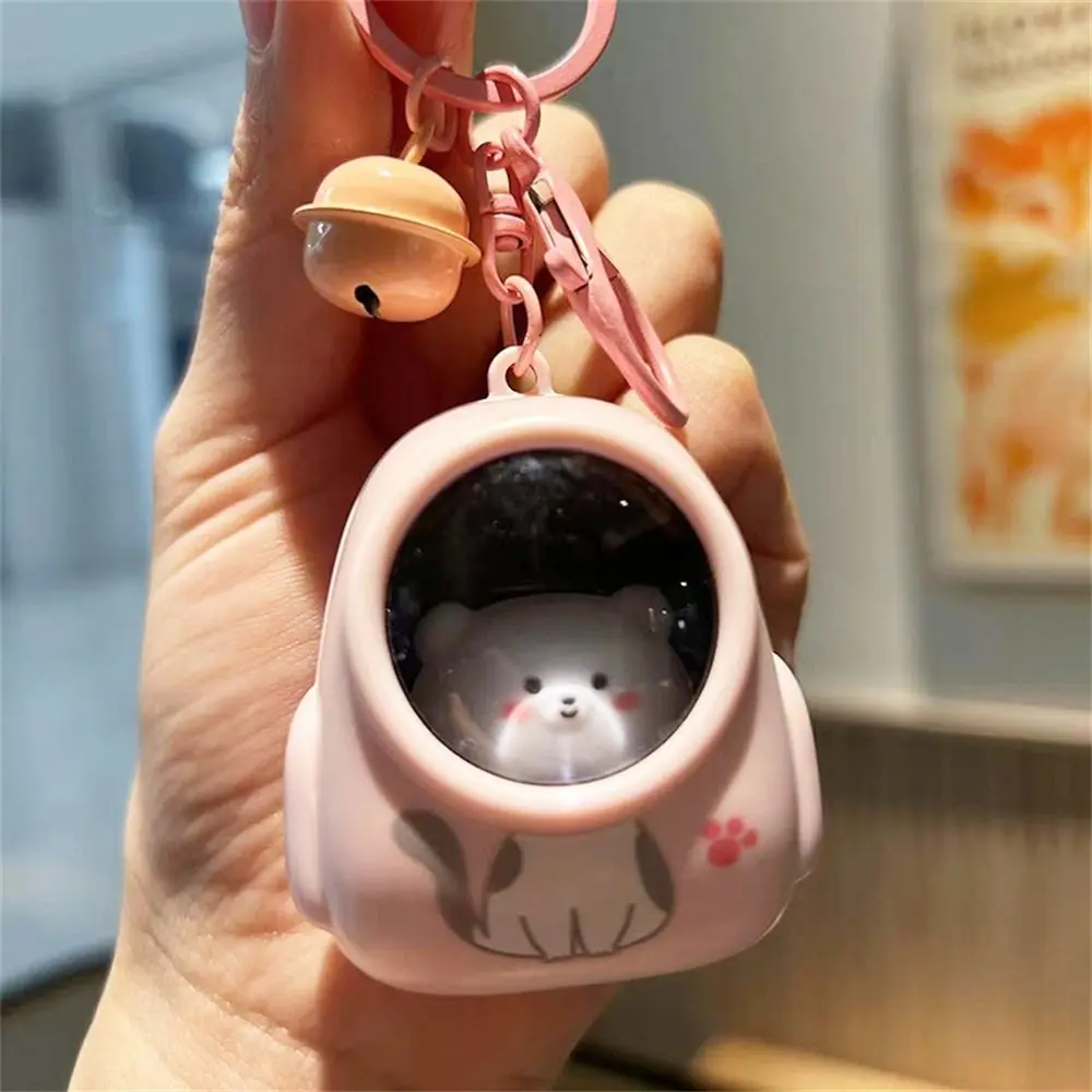 

Light-emitting Cat Bear Keychain Ambient Light Bag Charm Night Light Keyring Cartoon Cute Cat Astronaut Keychain Bag Pendant