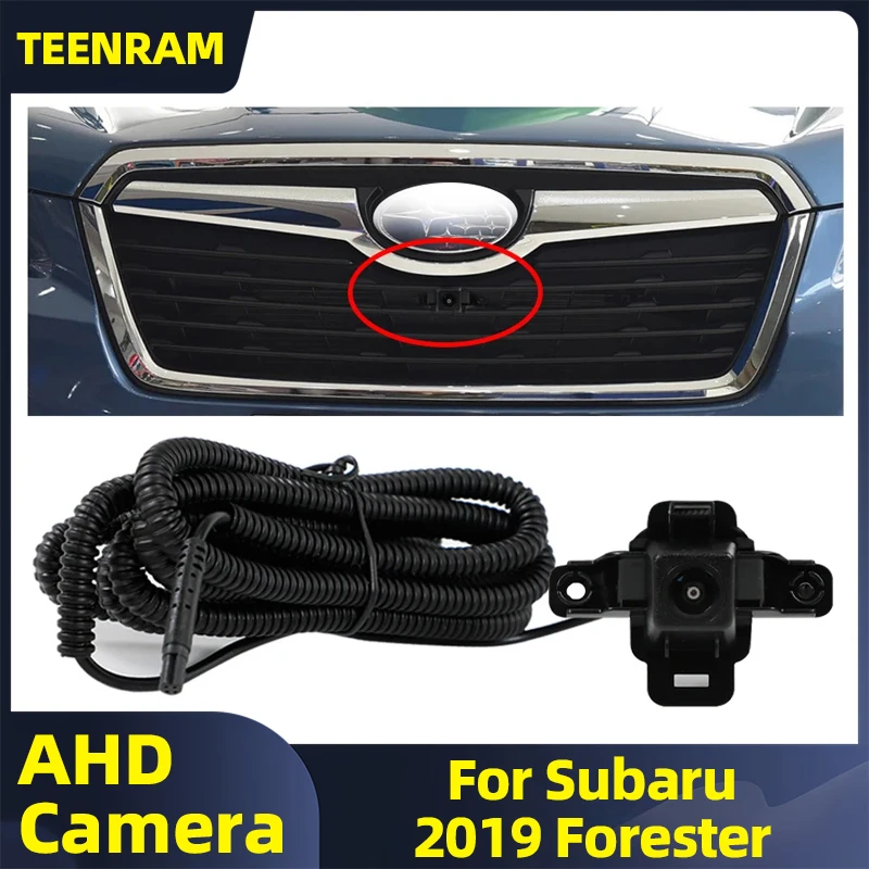

TEENRAM для Subaru 2019, Forester, объектив «рыбий глаз», передняя камера автомобиля, водонепроницаемая AHD 1080P 150 ° Камера переднего вида автомобиля