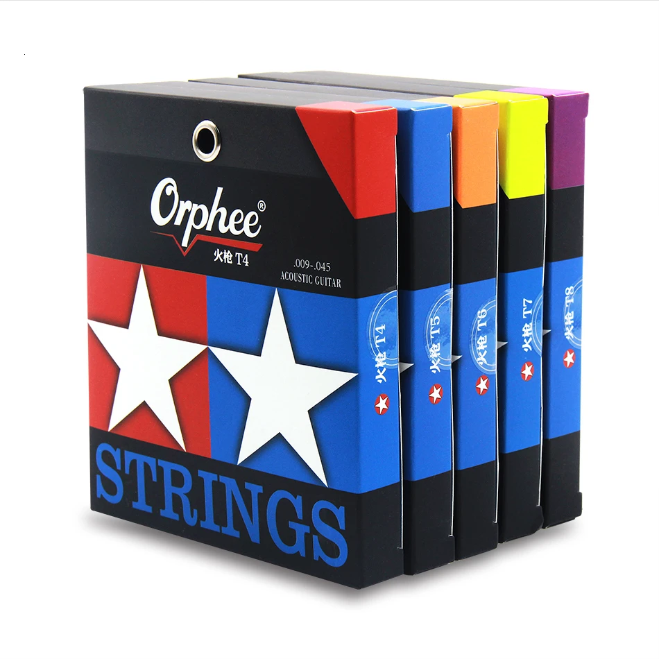 

Orphee Acoustic Guitar Strings Phosphor Bronze Nano Double-Coated Anti Rust Acoustic Folk Guitar String Guitar Accessories