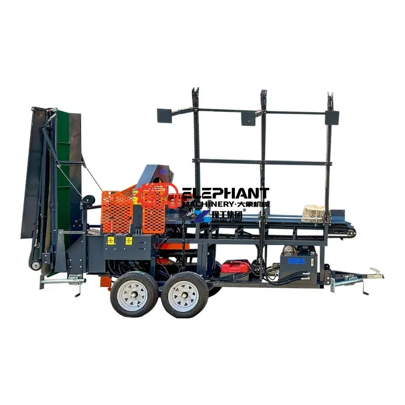 30ton Automatic Wood Splitting Machine Fully Automatic 30t Firewood Petrol Portable Hydraulic Log Splitter