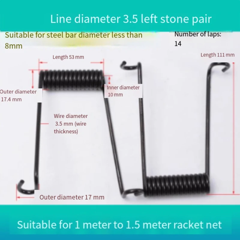 1/2 STUKS x 1 Pack Dubbele Torsieveer 0.3mm/0.5 ~ 1.2mm Draad Diameter 5/6/8mm Buiten D Sterke Torsieveer