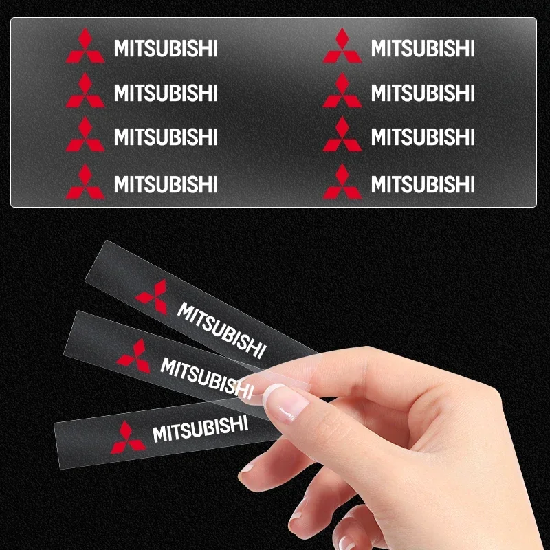 Car Rearview Mirror Sticker Door Handle Stickers Auto Decal Decor For Mitsubishi Ralliart Lancer 9 10 Asx Outlander 3 Pajero