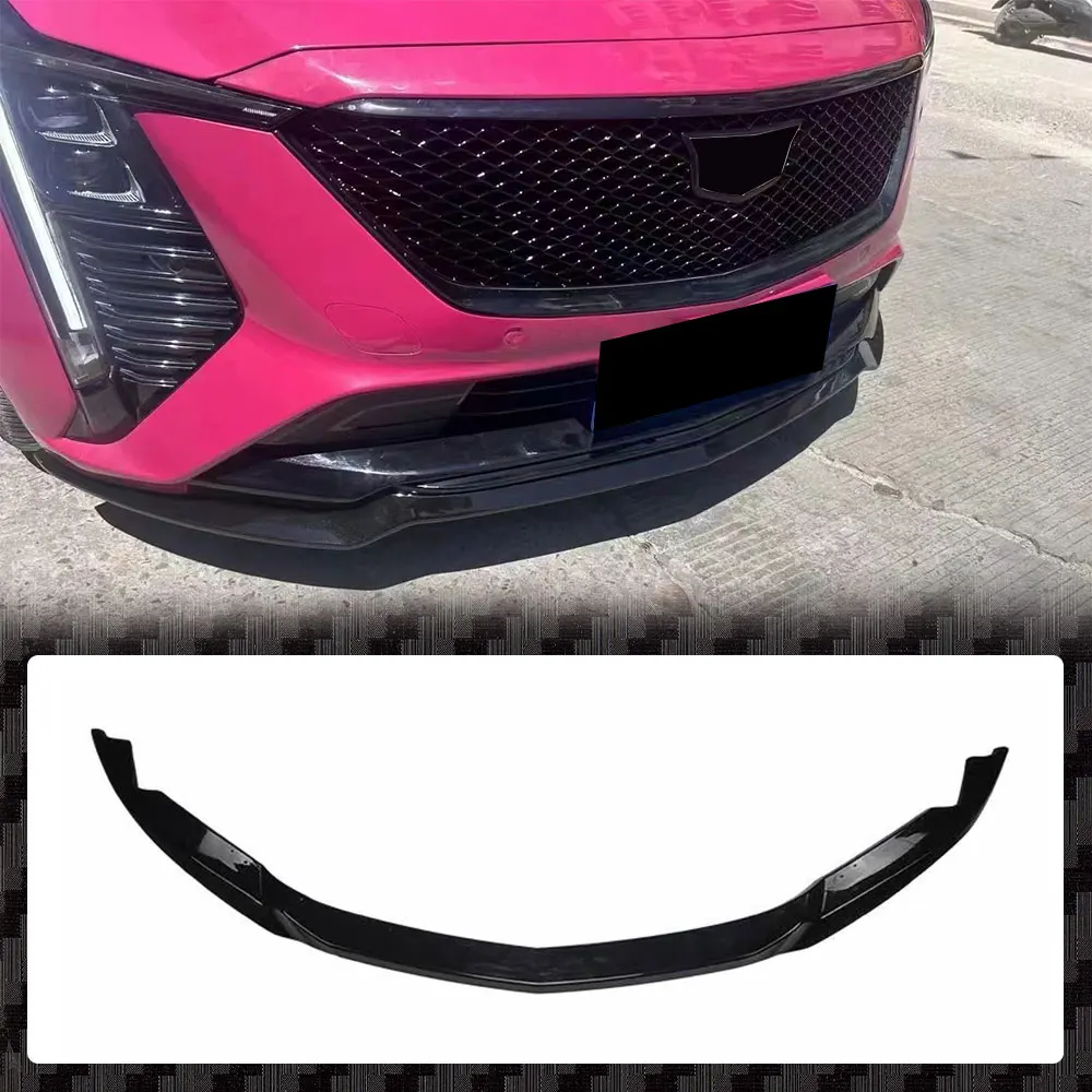 For Cadillac CT5 CT-5 2024 2025 Glossy Black Front Bumper Lip Spoiler Bodykit Glossy Black