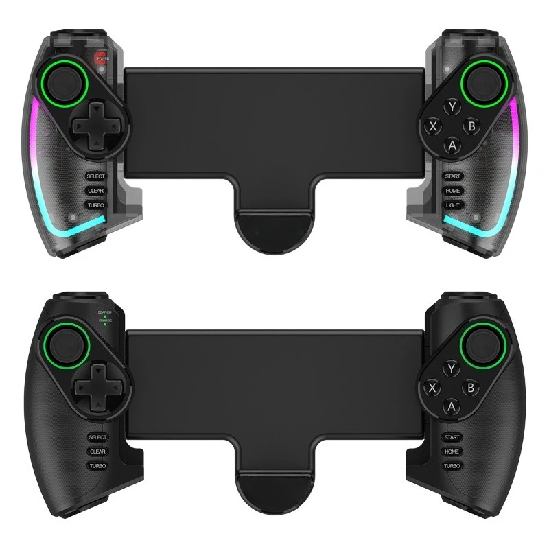 

Mechanical gamepad, phablet stretch handle