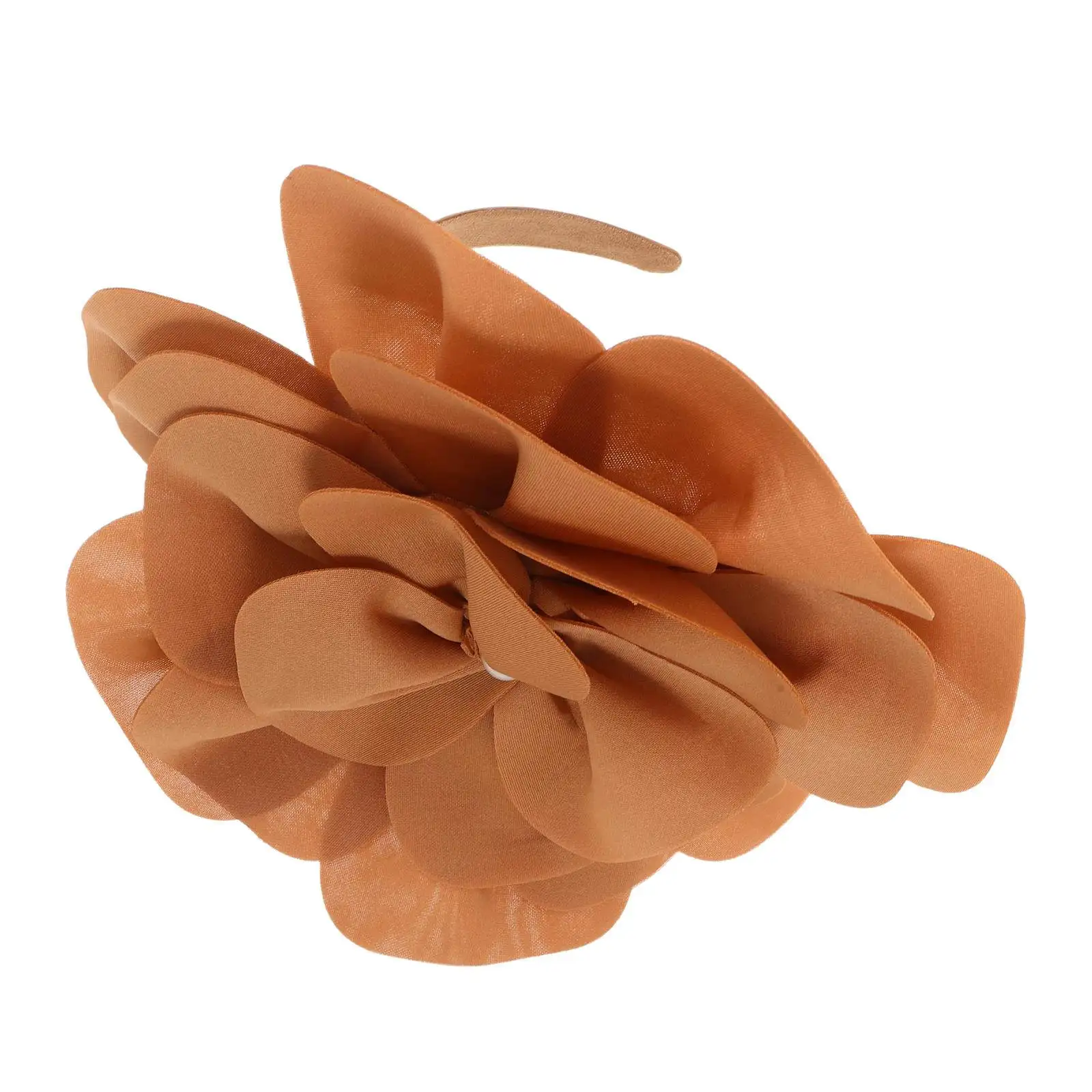 Large Flower Fascinator Headband Pearl Bridal Hair Accessories Wedding Party Festival Flower Headpiece Headpiece