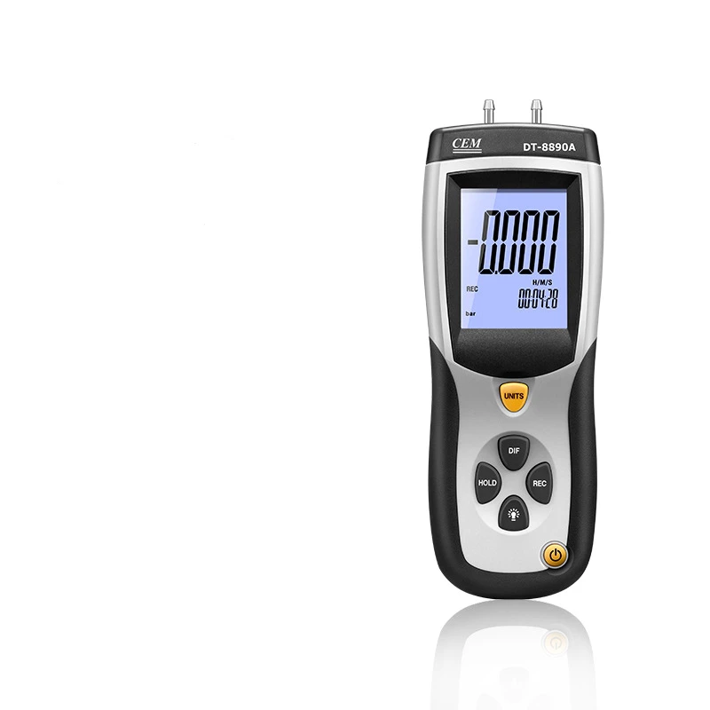 DT-8890A  Micro Differential Pressure Gauge Digital Display Force Gauge Handheld High-precision with Recording Multiple Units