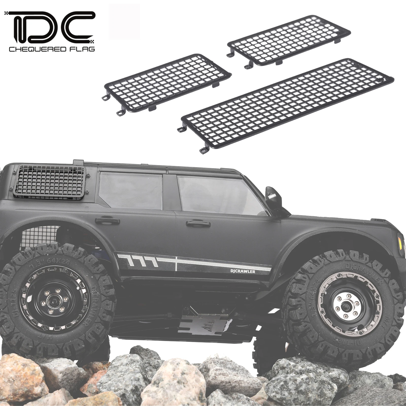 DC Accessories for TRX-4M Bronco KIT 1/18 TRX4M RC Car Vehicle Upgrade Parts Simulation Protect Armor Decor Parts