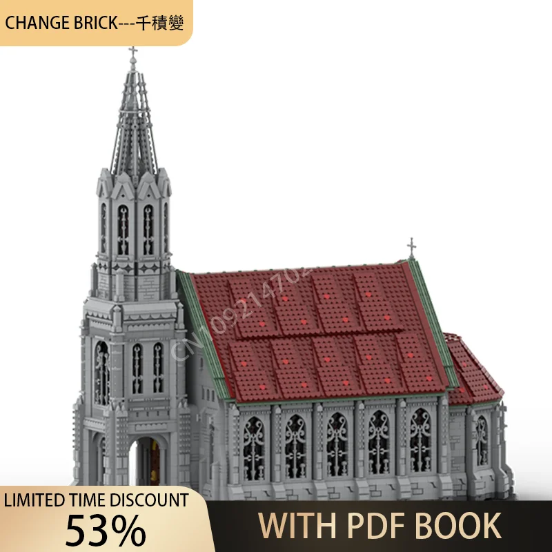 MOC NEW 11369PCS Church Modelar City Architecture Education Creative Children Brick Toy Birthday Building Christmas Gift Blocks