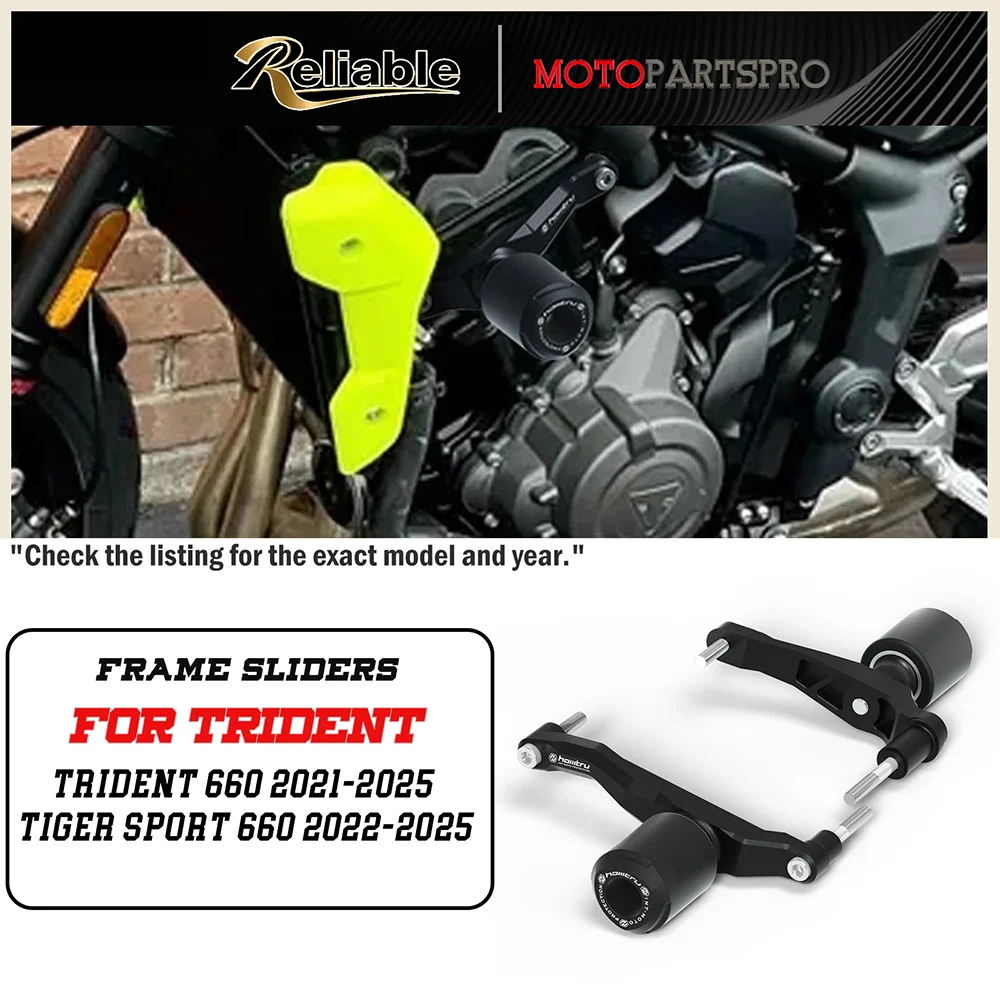 

Fit For Trident 660 Tiger sport 660 Motorcycle Falling Protection Engine Frame Slider Fairing Guard Crash Pad Side Protector