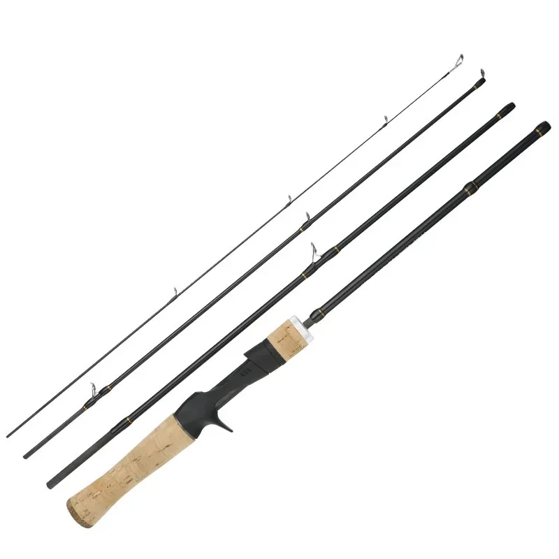 

Mavllos Lightning Carbon Light Bass Spinning Rod Portable Travel Fishing Tackle Lure 1-8g PE1-7LB General Fishing Casting Rod