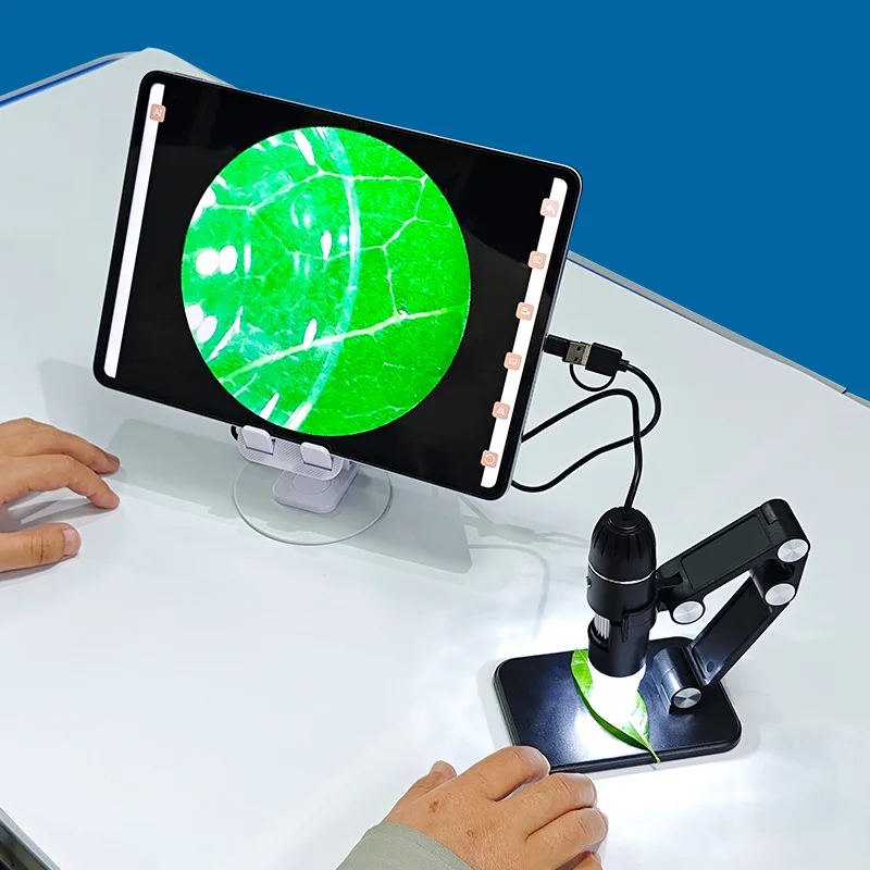 Three In One Usb Microscope with 1600X Magnification for Android Phones, Computers, and General-Purpose Digital Microscopes