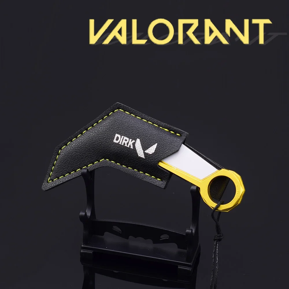 Valorant Weapon Prime Karambit 12cm Game Peripheral Real Steel Mini Tactical Knife Model Uncut Blade Sword Gifts Toys for Boys