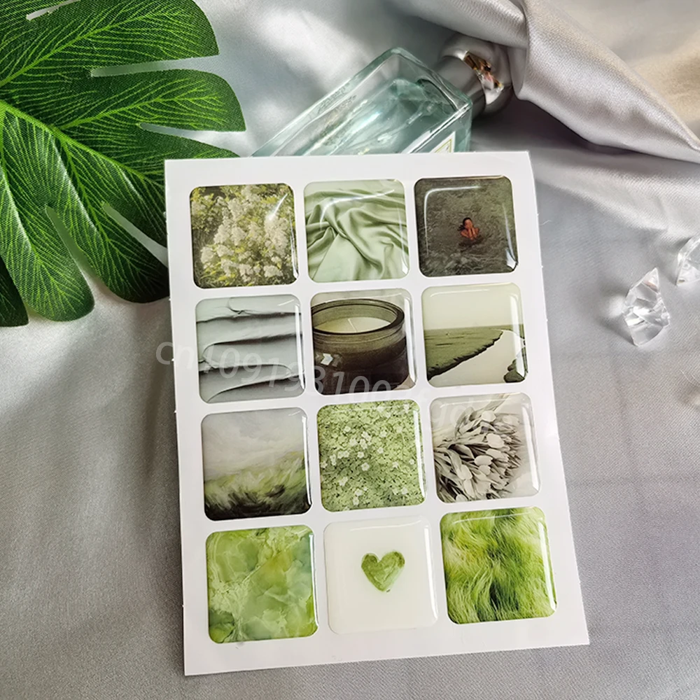 3D-koepel epoxy telefoonhoessticker op maat gemaakt populair decoratief harslabel gepersonaliseerde kristallen verhoogde gellogo jelly DlY-vormen