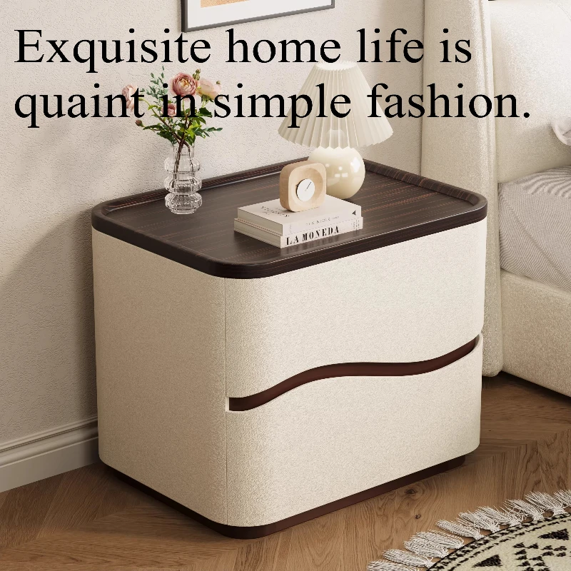 

Роскошная деревянная прикроватная тумбочка, современный шкафчик для хранения, удобная прикроватная тумбочка, современная вспомогательная мебель для интерьера середины века