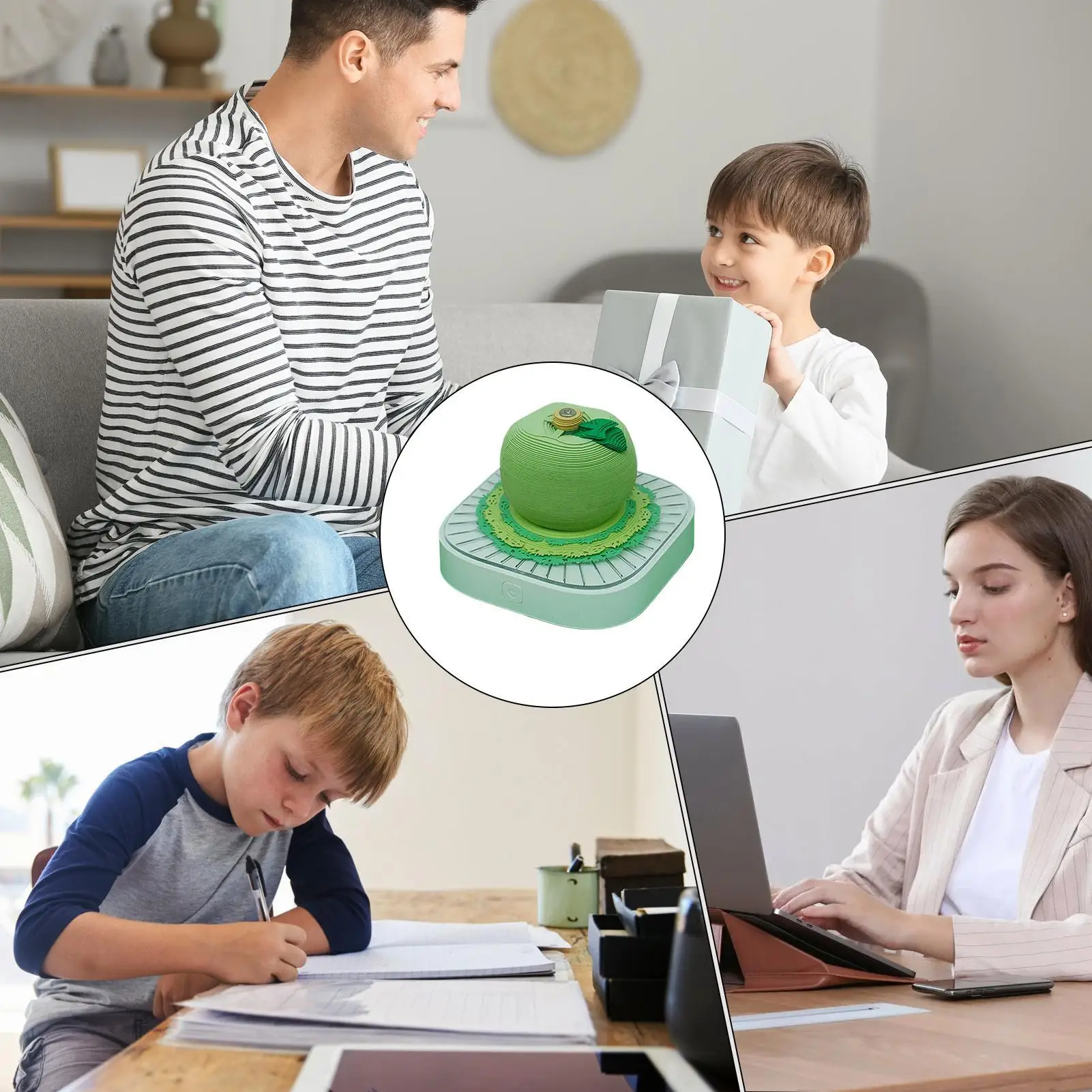 3D Desk Calendar 2026 Funny LED Lights Planner 2026 Paper Carving Notepad Calendar For Workplace Home Kitchen Living Room