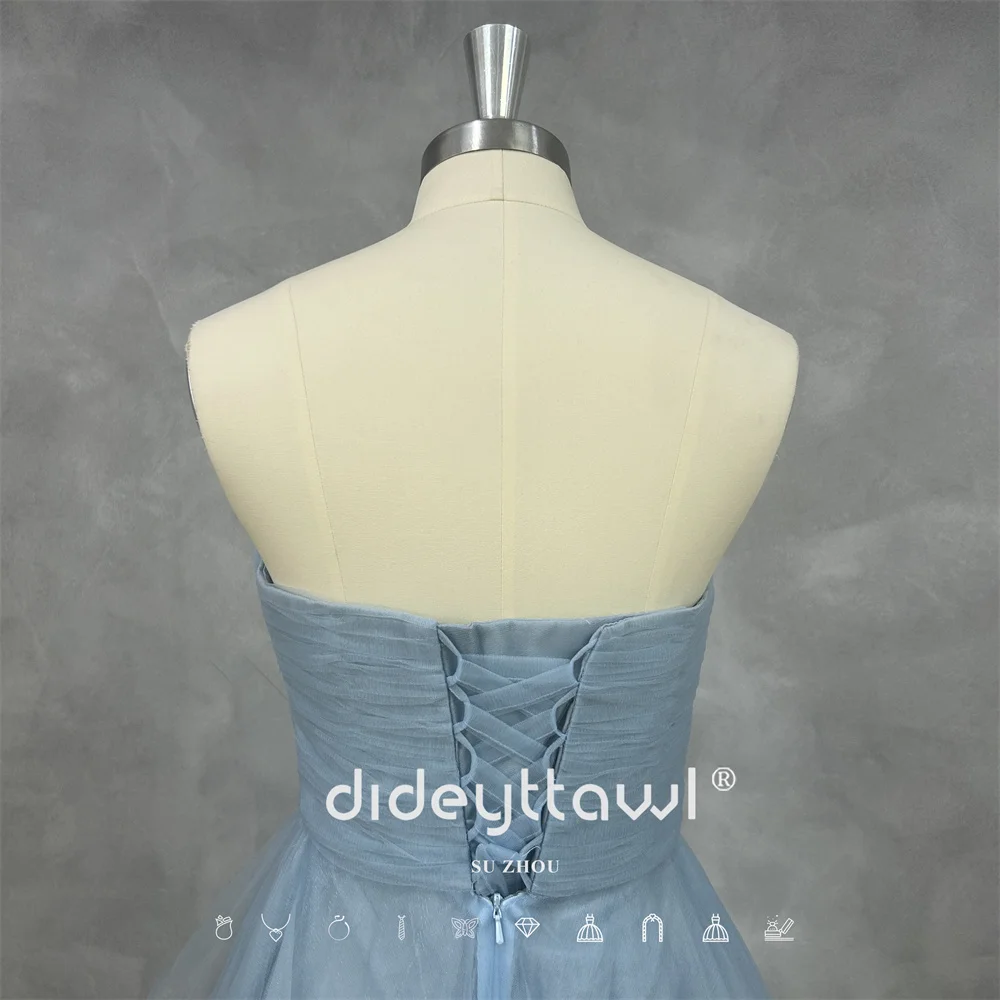 

DIDEYTTAWL Real Picture Customized Strapless Floor Length Strapless A-Line Lace Up Newest Unique Design Tiered Elegant 2025