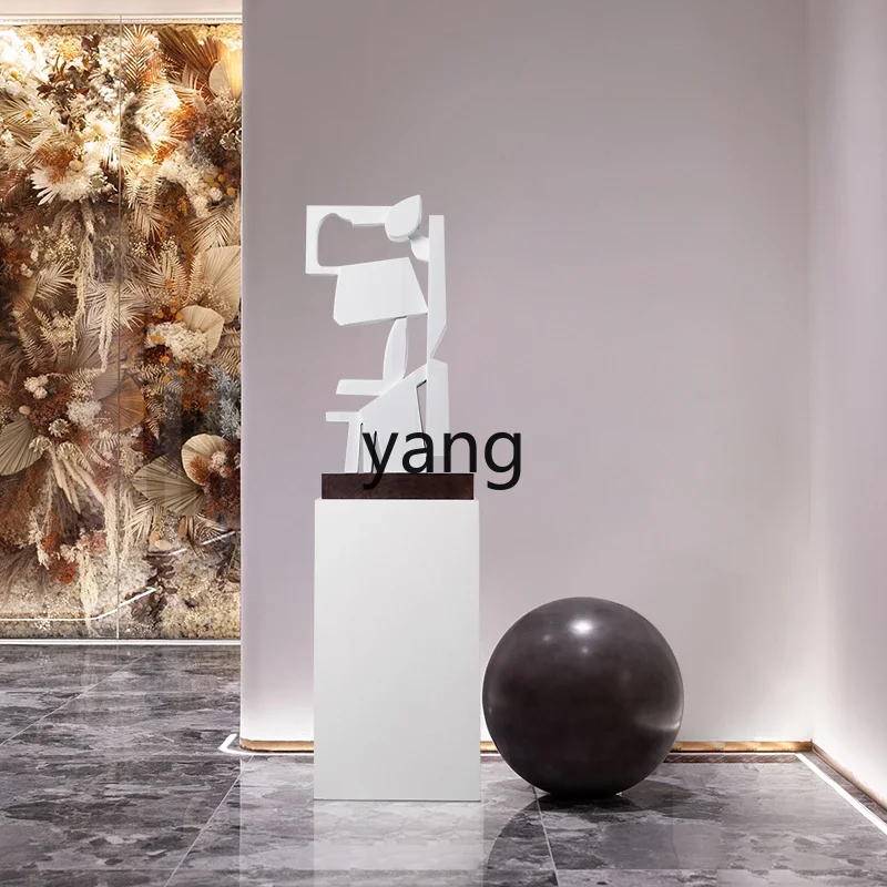 yjq abstract sculpture ornament villa clubhouse aisle entrance floor decoration