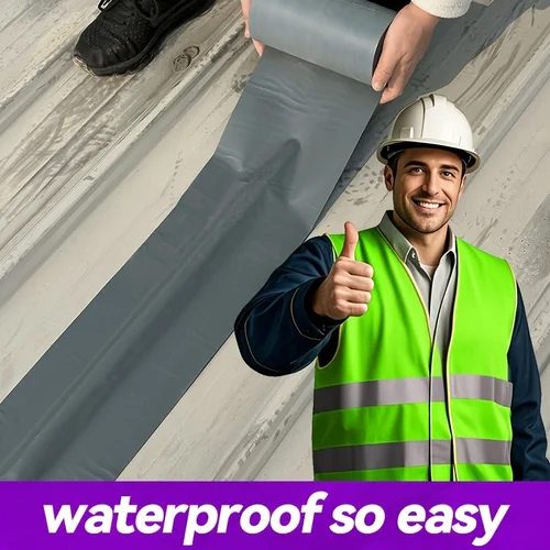 Imagen 2 del producto Cinta impermeable de Material antienvejecimiento de PVC para grietas de pared de techo de azulejos metálicos y ondulados cinta de reparación de techo duradera resistente a los rayos UV y al calor